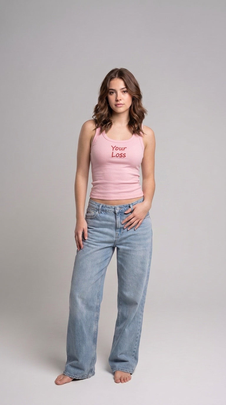 Pink tank top|the ex edit collection