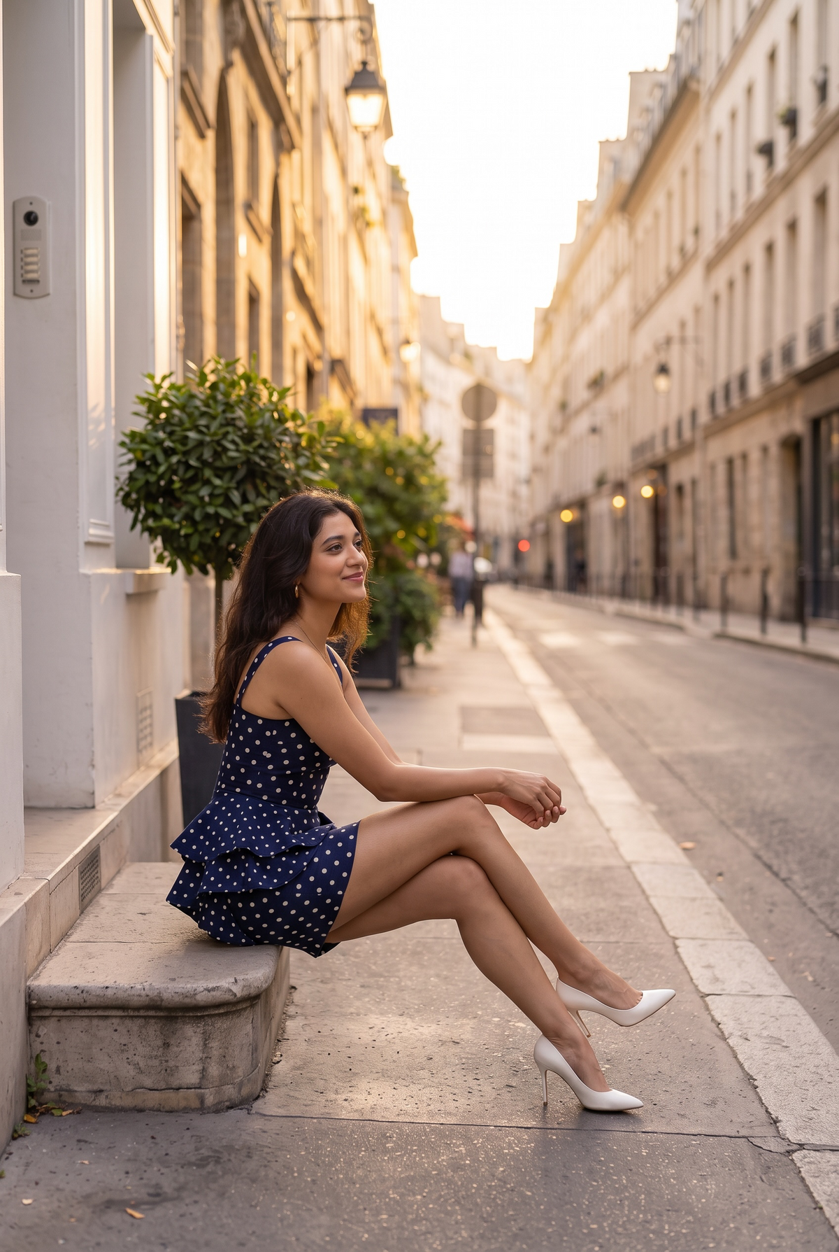 Polka Ruffle Mini